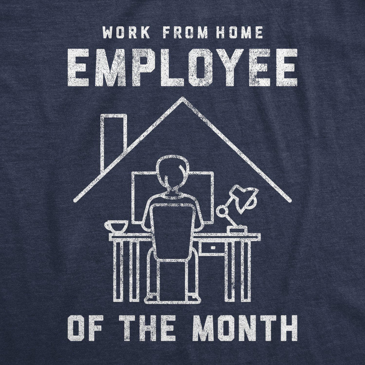 Work From Home Employee Of The Month Coronavirus Men&#39;s Tshirt - Crazy Dog T-Shirts