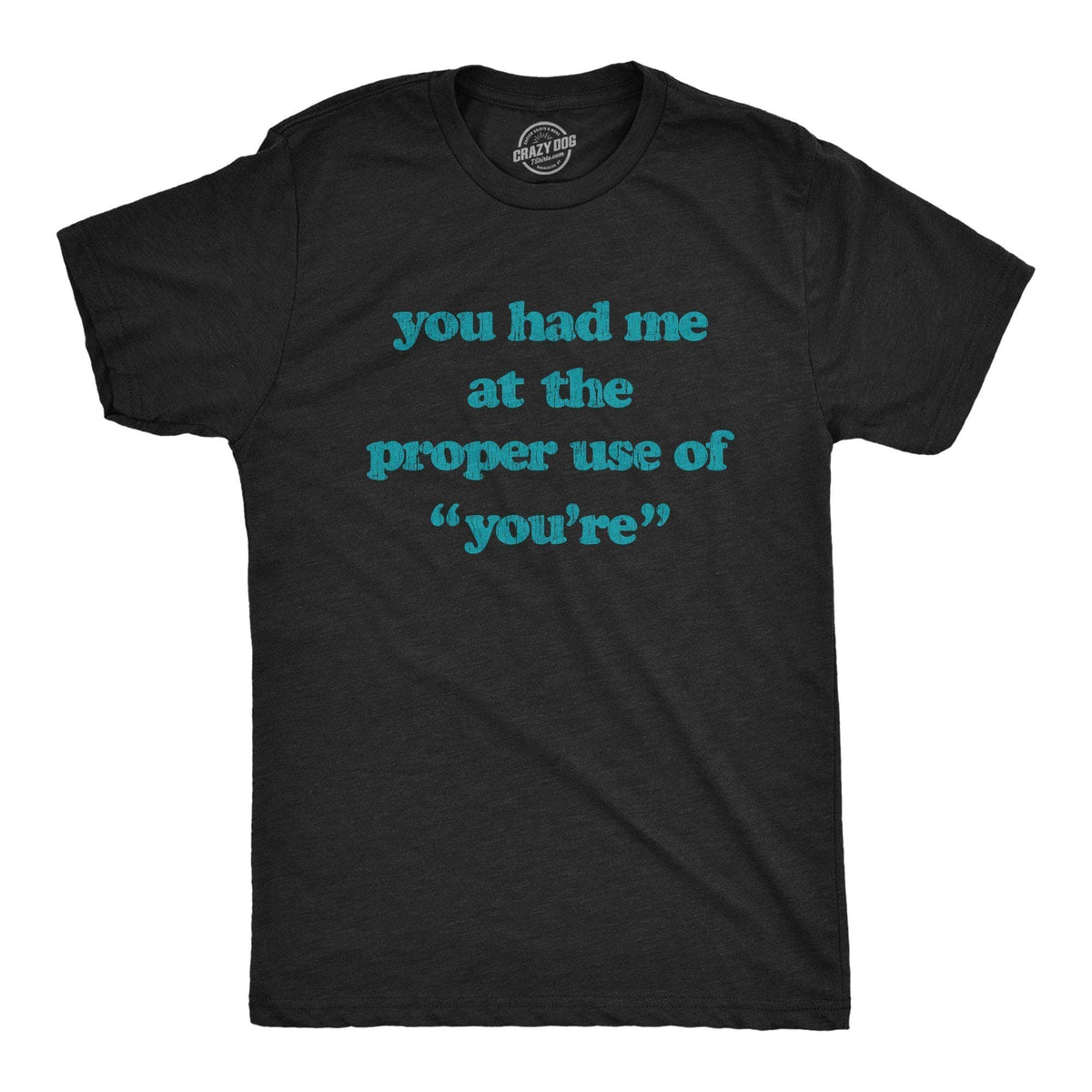 You Had Me At The Proper Use Of You&#39;re Men&#39;s Tshirt - Crazy Dog T-Shirts