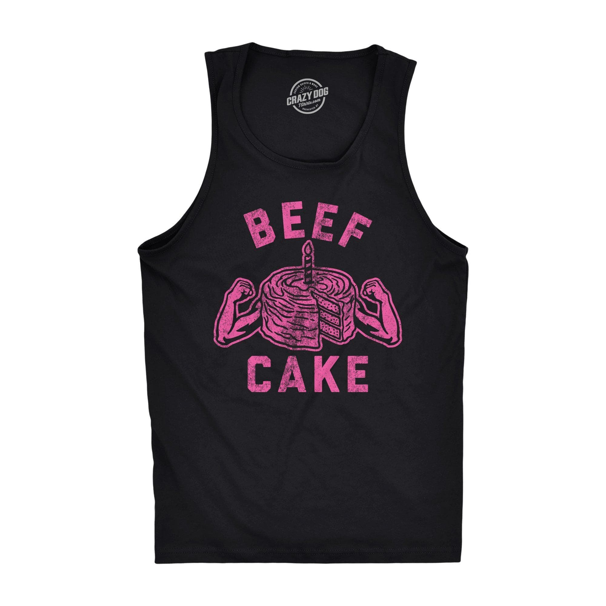 Beef Cake Men's Tank Top - Crazy Dog T-Shirts