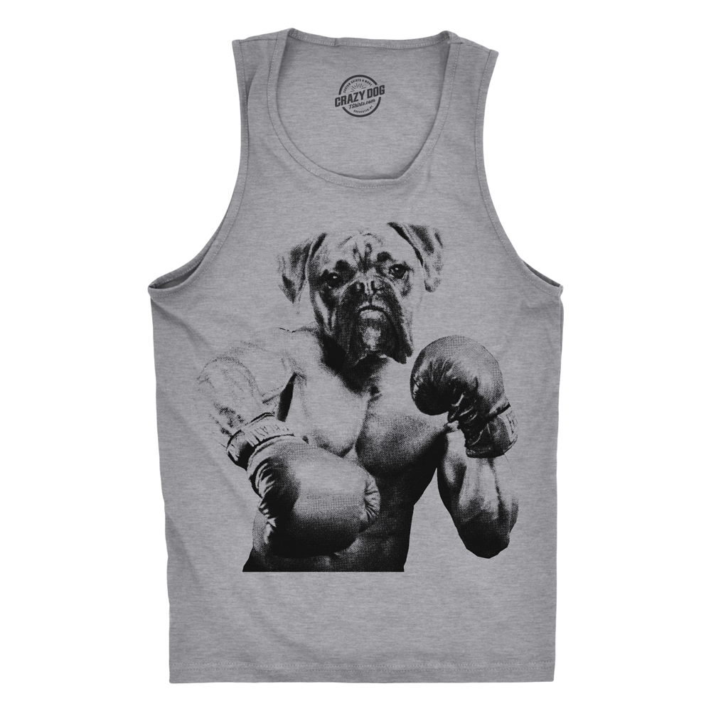 Boxer Boxing Men&#39;s Tank Top - Crazy Dog T-Shirts