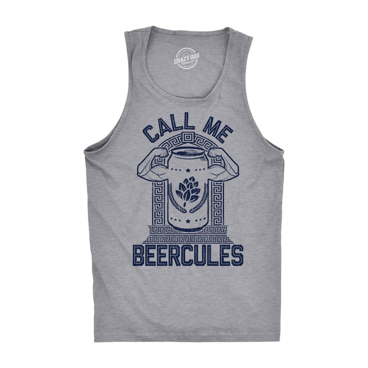 Call Me Beercules Men&#39;s Tank Top - Crazy Dog T-Shirts