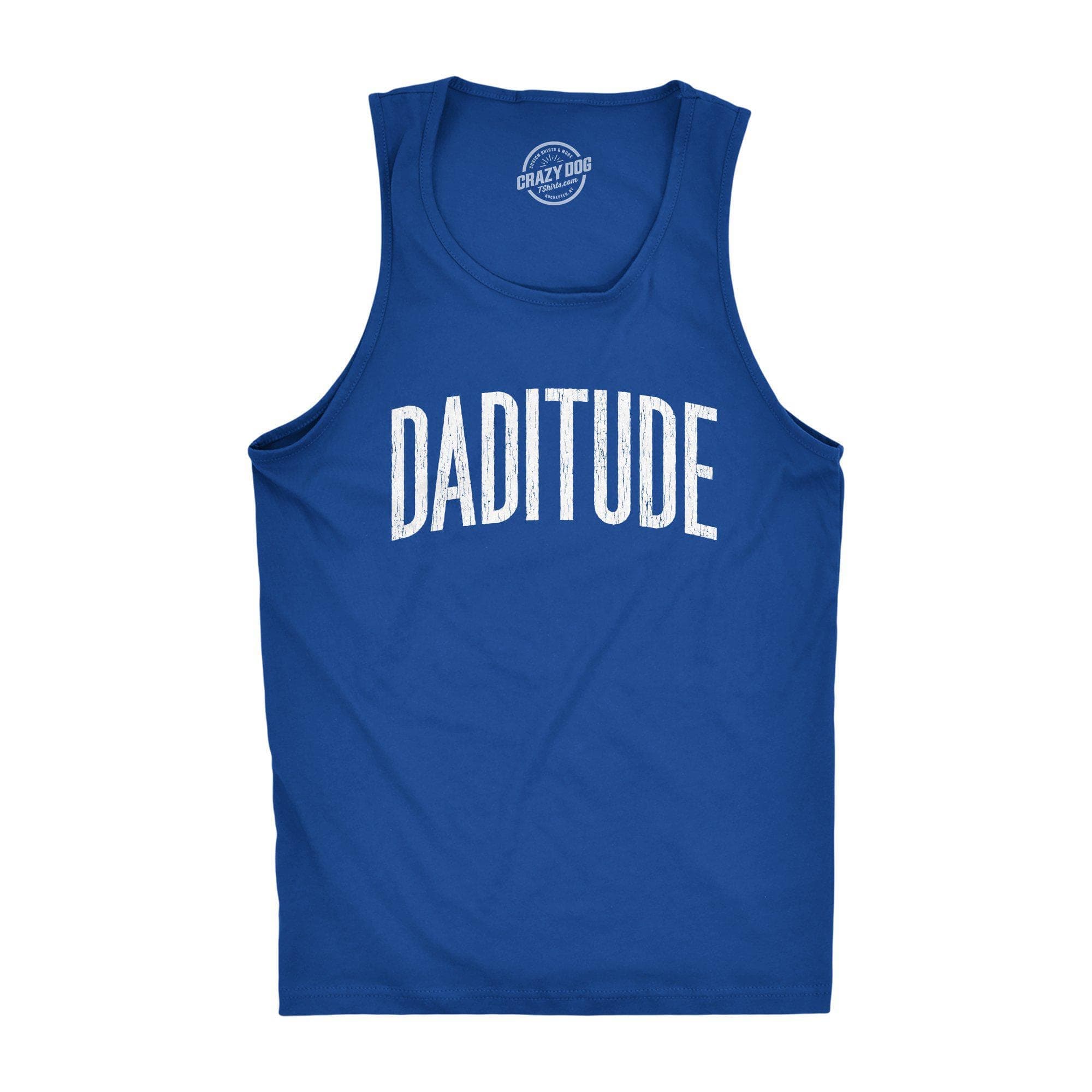 Daditude Men's Tank Top - Crazy Dog T-Shirts
