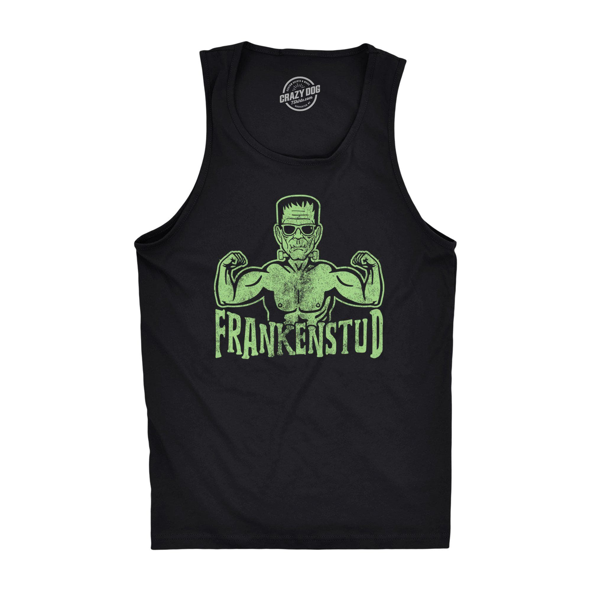 Frankenstud Men's Tank Top - Crazy Dog T-Shirts