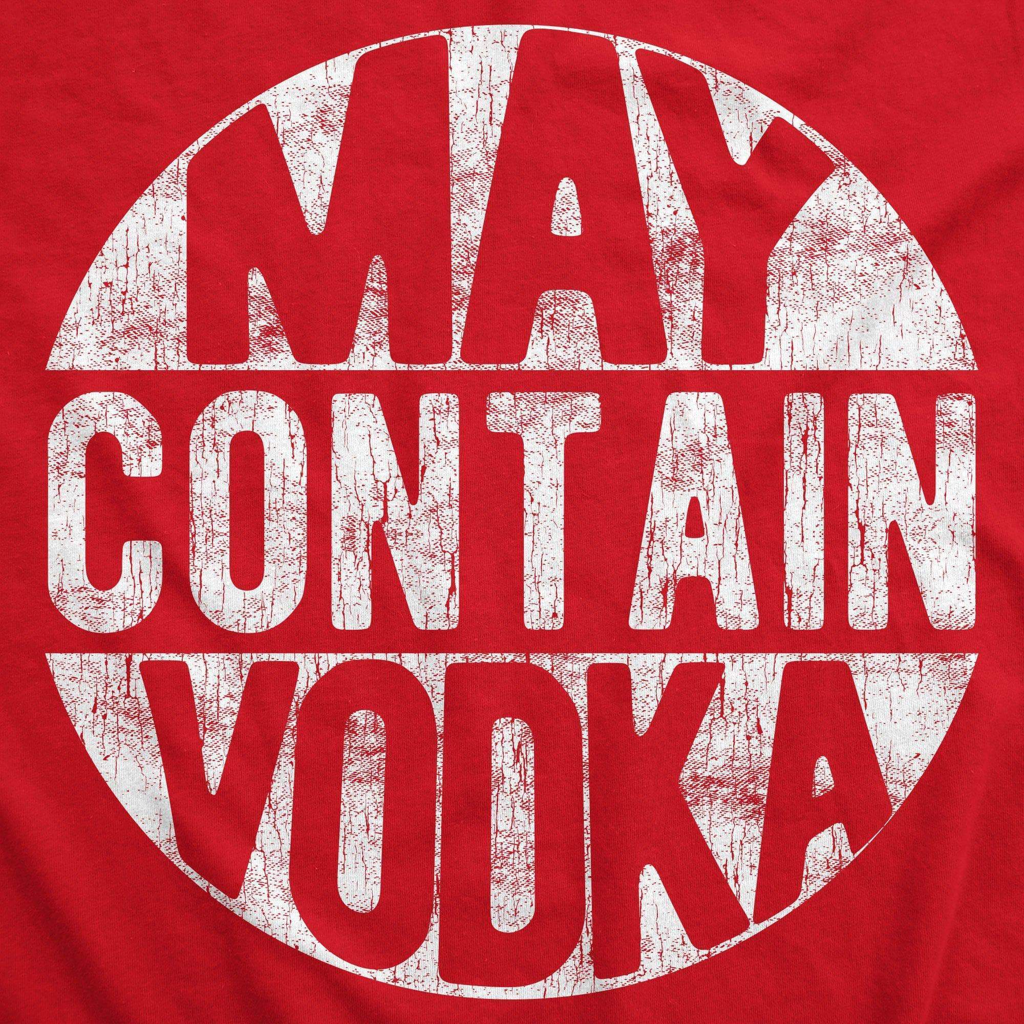 May Contain Vodka Men's Tank Top - Crazy Dog T-Shirts