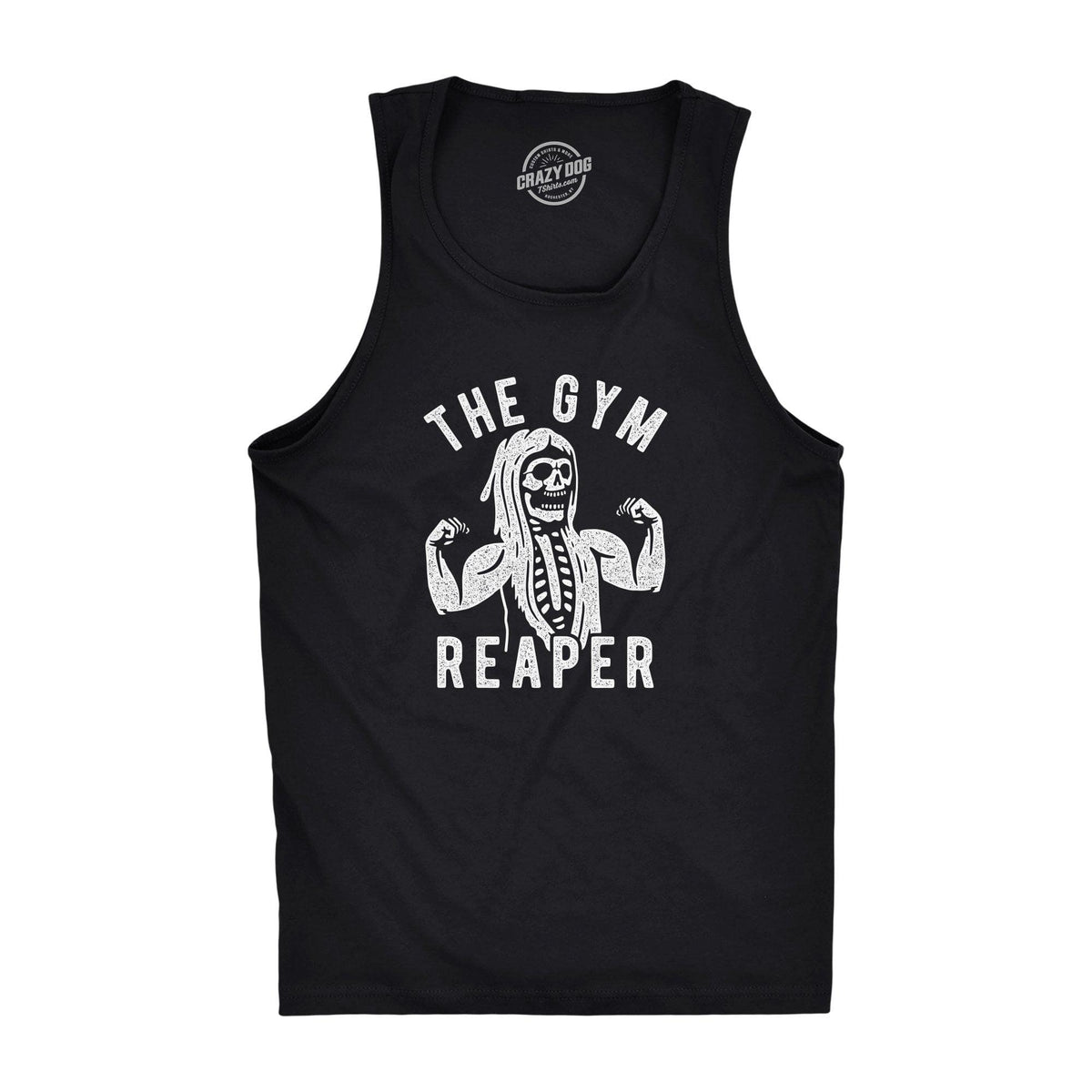 The Gym Reaper Men&#39;s Tank Top - Crazy Dog T-Shirts