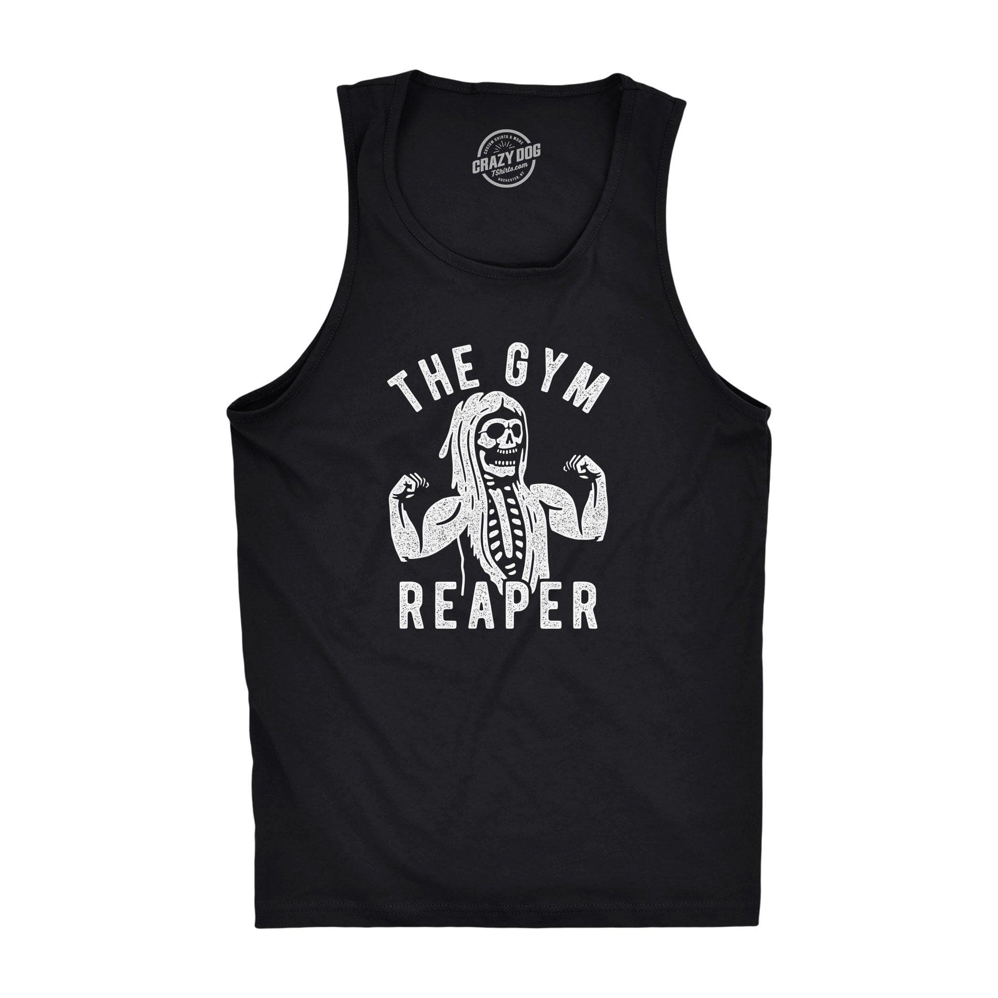 The Gym Reaper Men's Tank Top - Crazy Dog T-Shirts