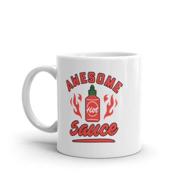 Awesome Sauce Mug Funny Spicy Hot Sauce Lover Graphic Novelty Coffee Cup-11oz  -  Crazy Dog T-Shirts