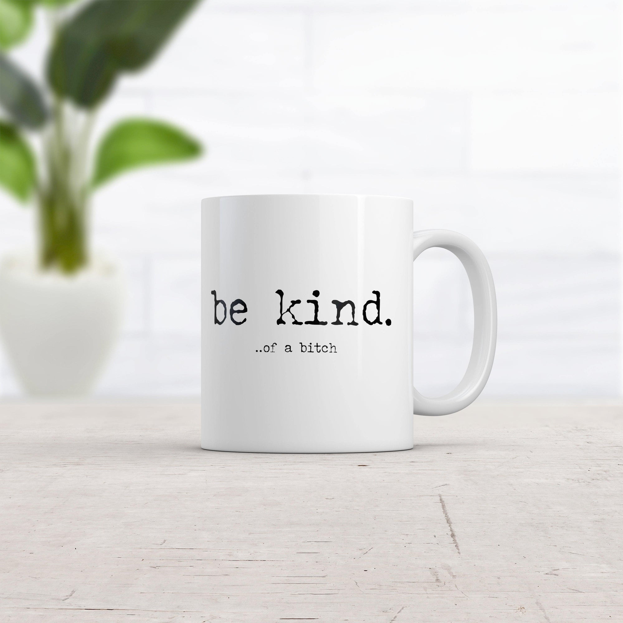 Be Kind Of A Bitch Mug Funny Advice Offensive Novelty Graphic Coffee Cup-11oz  -  Crazy Dog T-Shirts