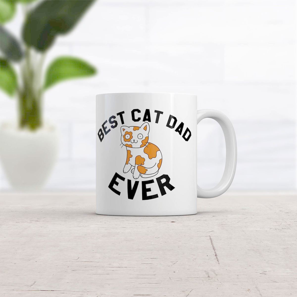 Best Cat Dad Ever Mug Funny Pet Kitty Animal Lover Furbaby Coffee Cup-11oz  -  Crazy Dog T-Shirts