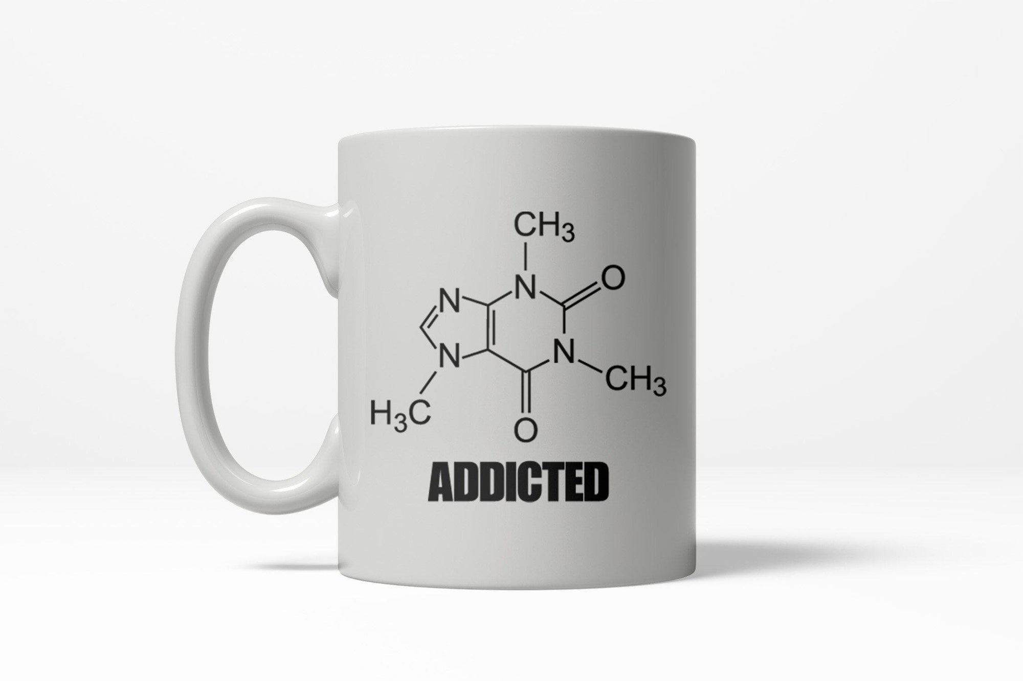 Caffeine Addicted Mug - Crazy Dog T-Shirts