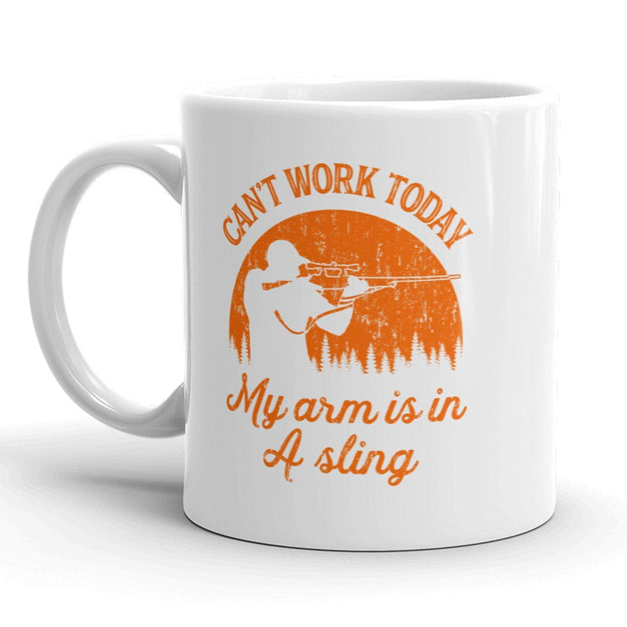 Cant Work Today My Arm Is In A Sling Mug - Crazy Dog T-Shirts