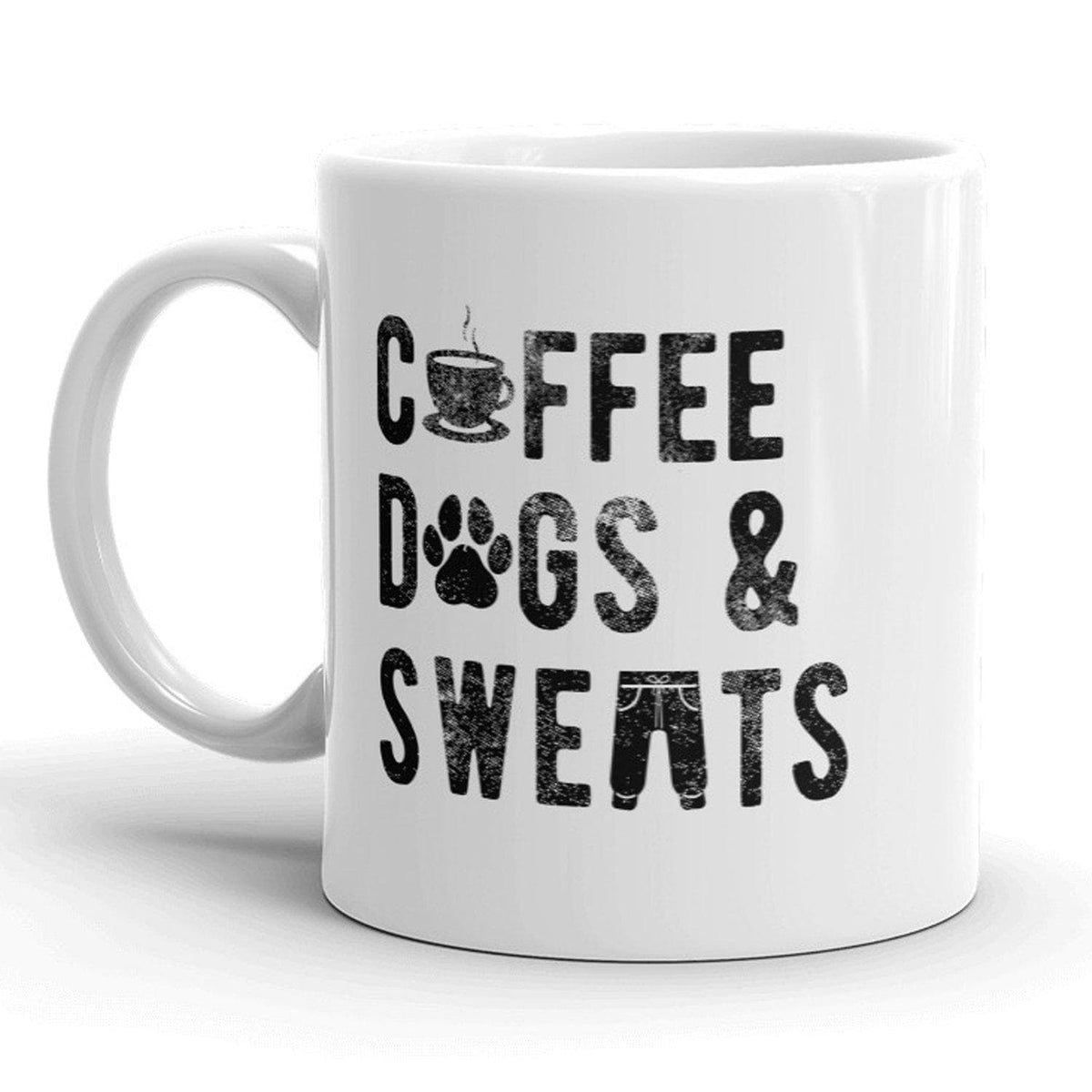 Coffee Dogs And Sweats Mug - Crazy Dog T-Shirts