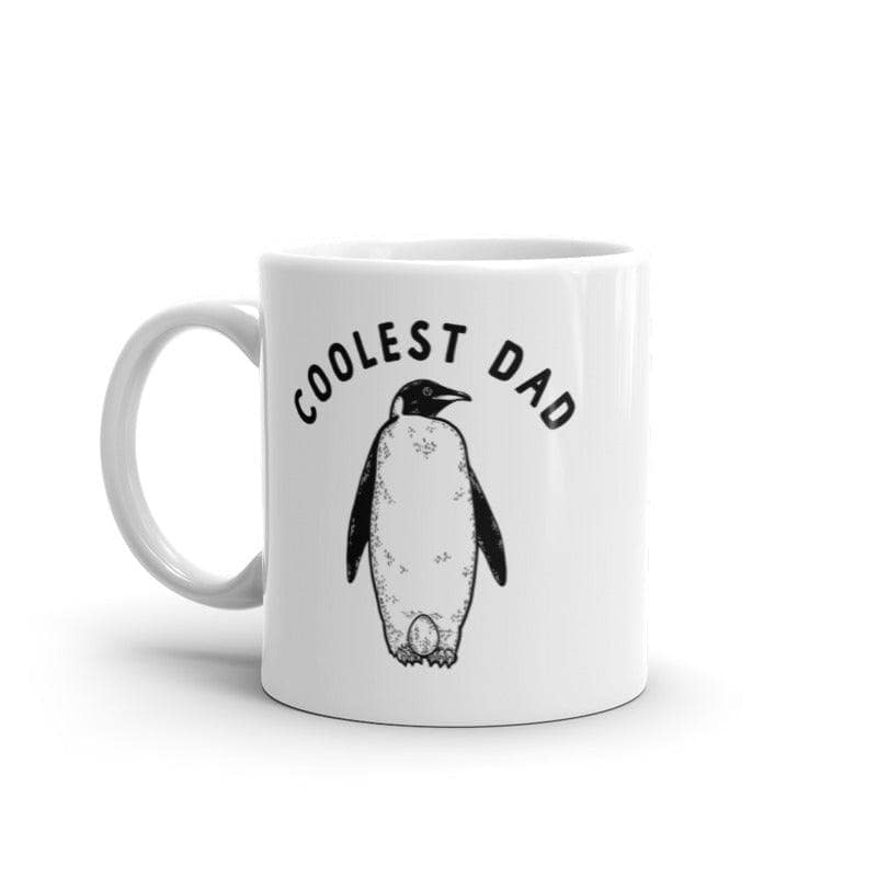 Coolest Dad Mug Funny Fathers Day Gift Sarcastic Chilly Penguin Graphic Novelty Cup-11oz  -  Crazy Dog T-Shirts