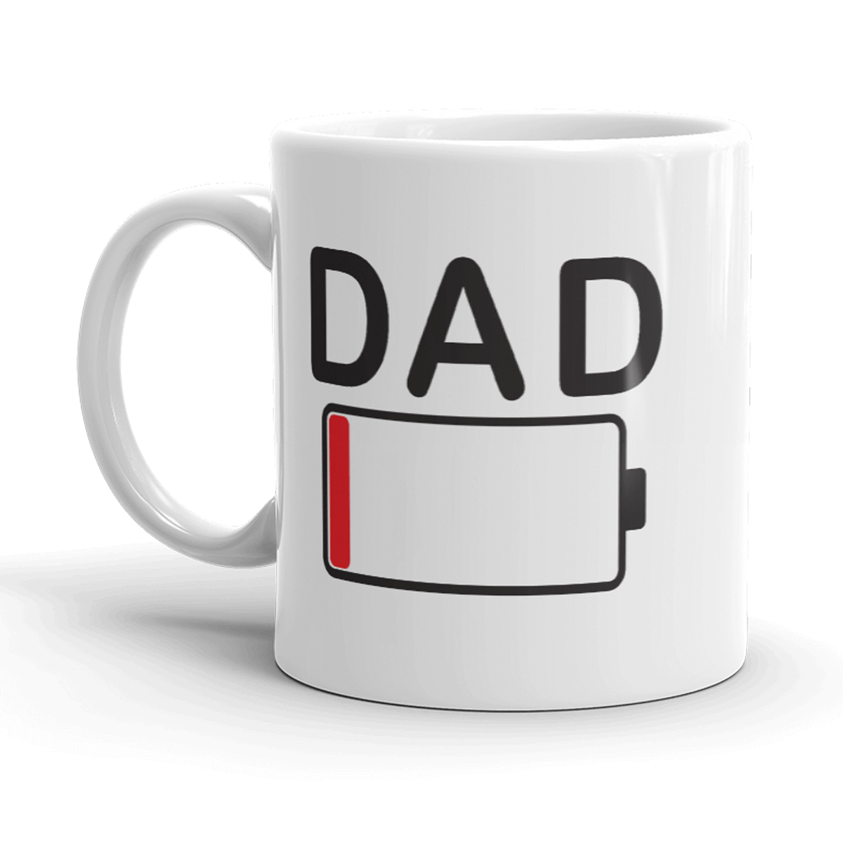 Dad Battery Mug - Crazy Dog T-Shirts