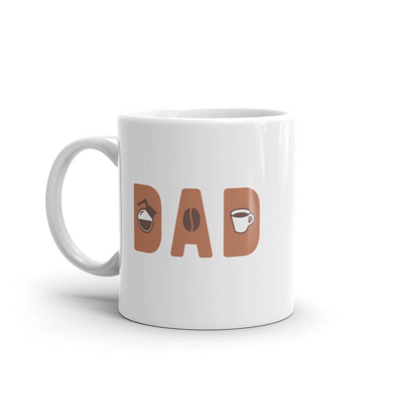 Dad Coffee Mug Funny Cool Father&#39;s Day Coffee Bean Roast Novelty Cup-11oz  -  Crazy Dog T-Shirts