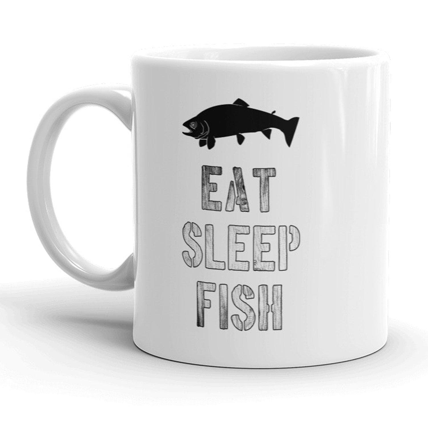 Eat Sleep Fish Mug - Crazy Dog T-Shirts