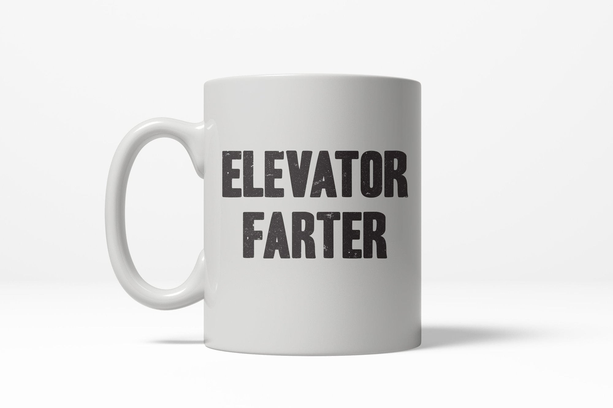 Elevator Farter Mug - Crazy Dog T-Shirts