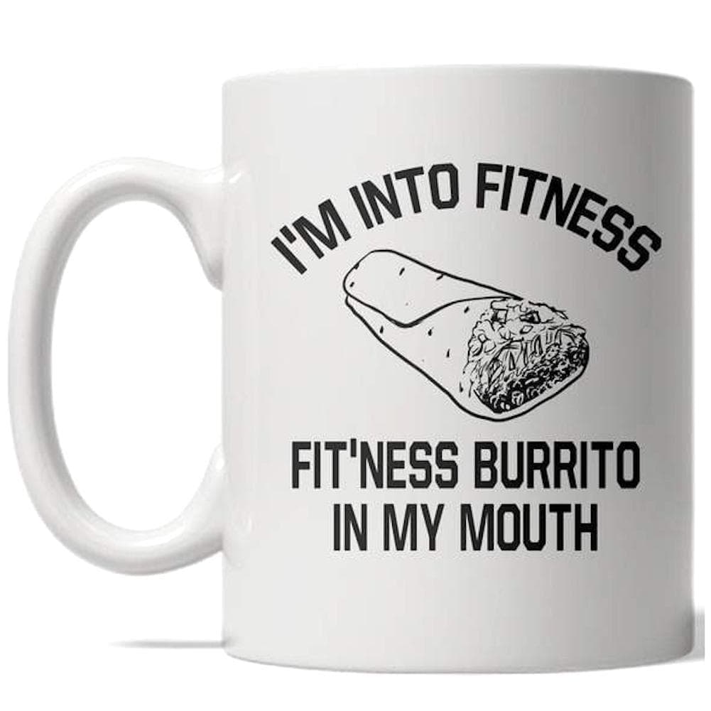 Fitness Burrito Mug - Crazy Dog T-Shirts
