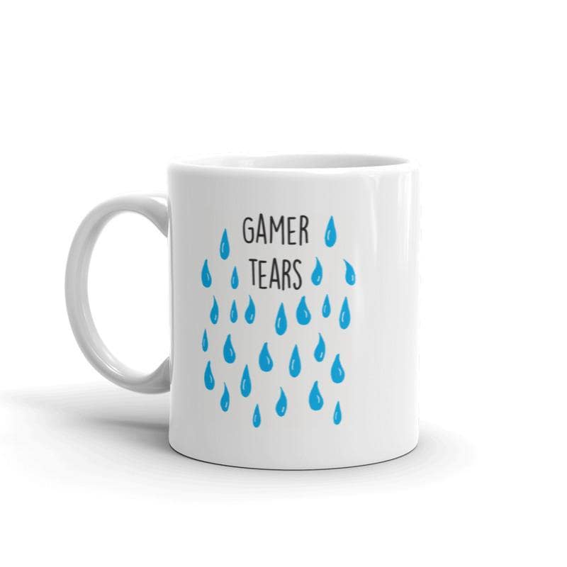 Gamer Tears Mug Funny Video Games Rage Quit Arcade eSports Novelty Coffee Cup-11oz  -  Crazy Dog T-Shirts