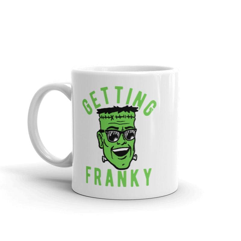 Getting Franky Mug Funny Halloween Monster Graphic Novelty Coffee Cup-11oz  -  Crazy Dog T-Shirts