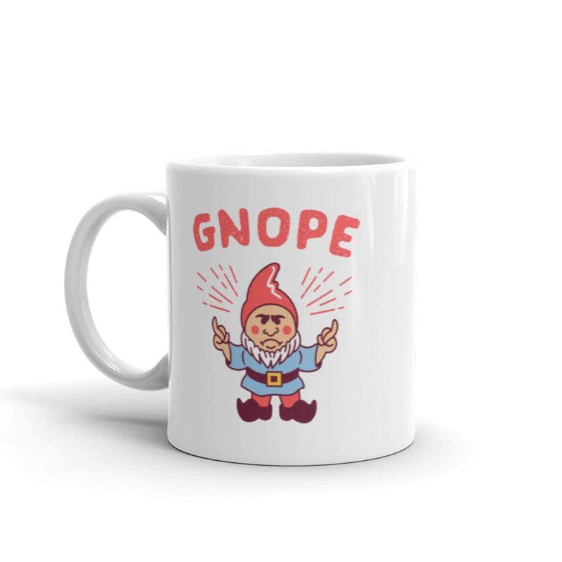 Gnope Mug Funny Nope Little Gnome Wizard Graphic Novelty Coffee Cup -11oz  -  Crazy Dog T-Shirts