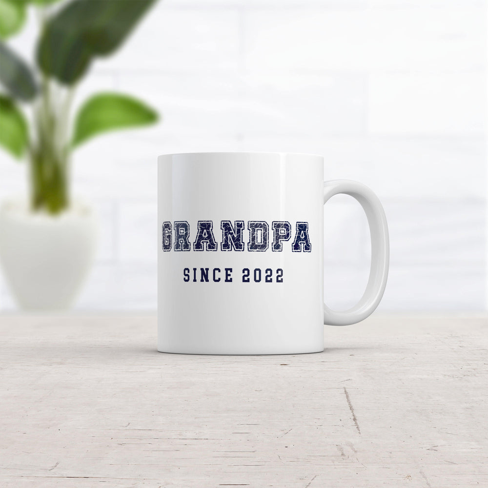 Grandpa Since 2022 Mug Funny New Grandfather Graphic Novelty Coffee Cup-11oz  -  Crazy Dog T-Shirts