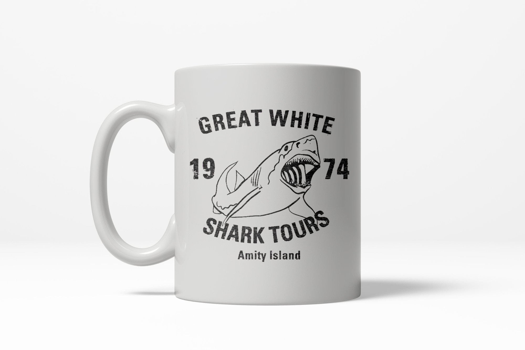 Great White Shark Tours Mug - Crazy Dog T-Shirts