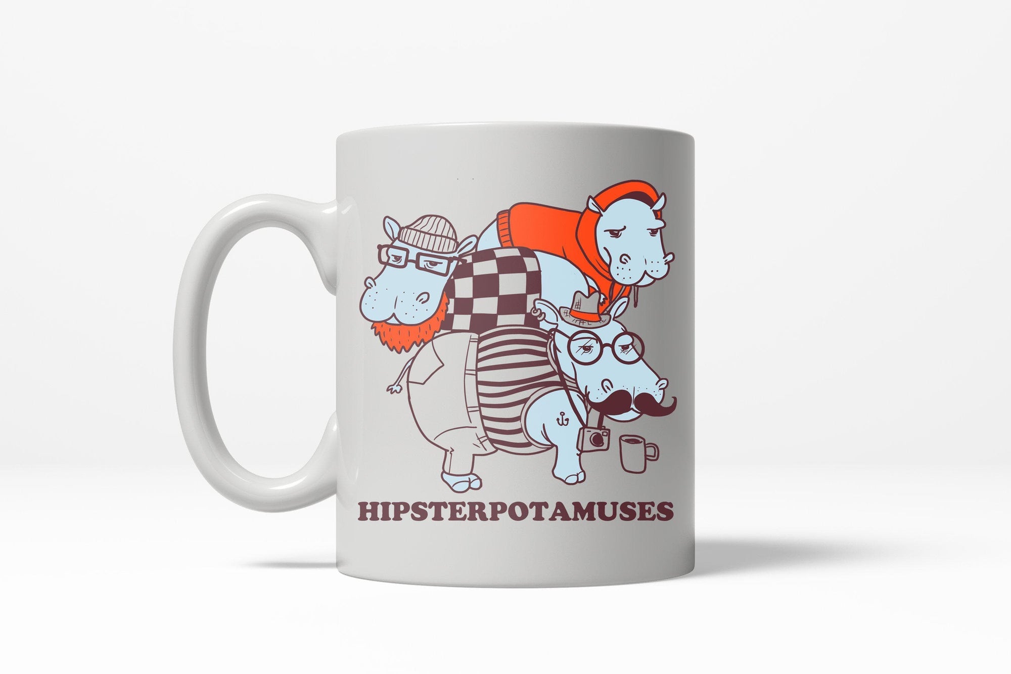Hipsterpotamus Mug - Crazy Dog T-Shirts