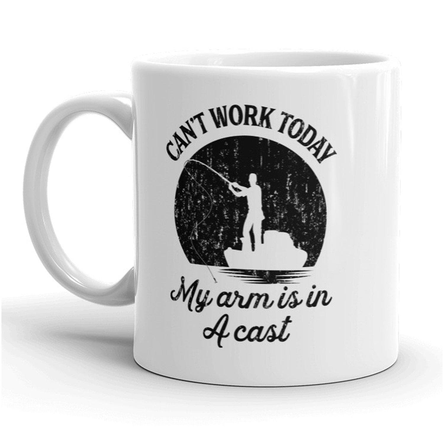 I Cant Work Today My Arm Is In A Cast Mug - Crazy Dog T-Shirts