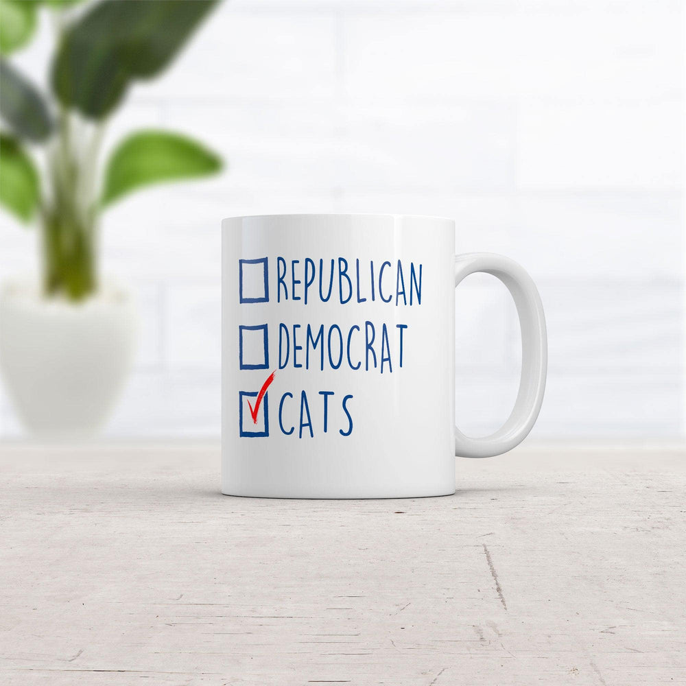 I Voted Cats Mug  -  Crazy Dog T-Shirts