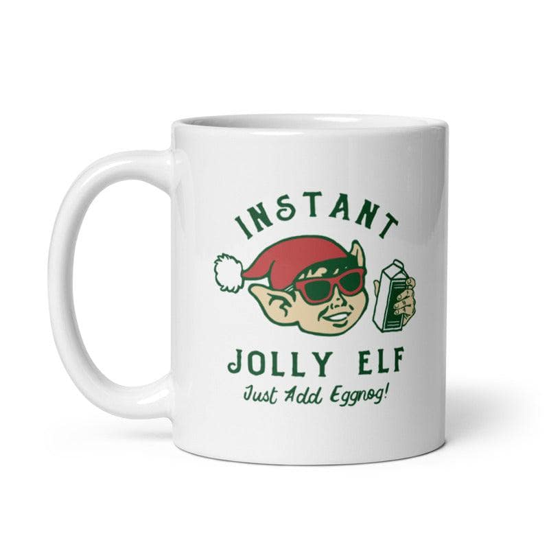 Instant Jolly Elf Mug  -  Crazy Dog T-Shirts