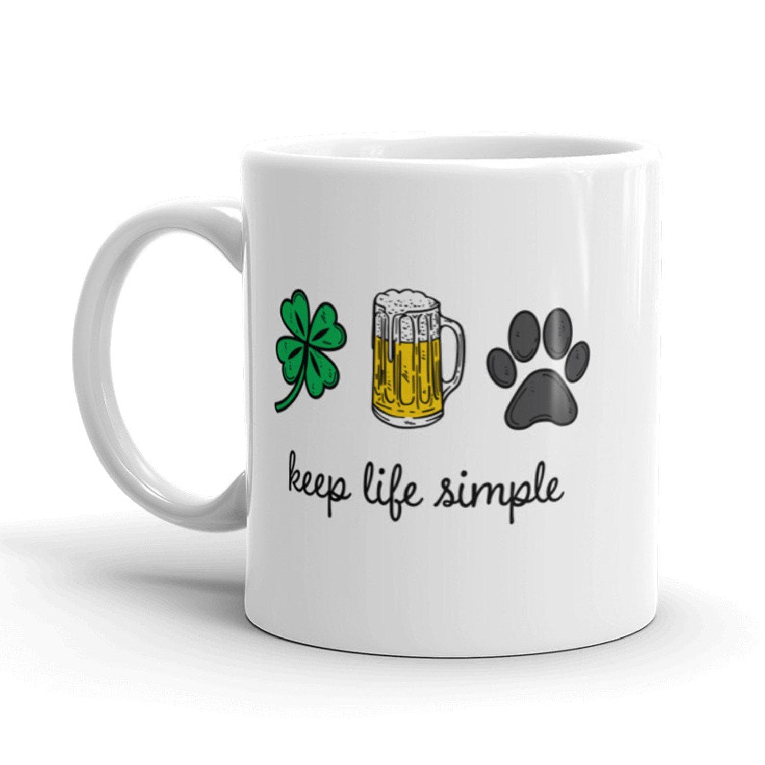 Keep Life Simple Mug - Crazy Dog T-Shirts