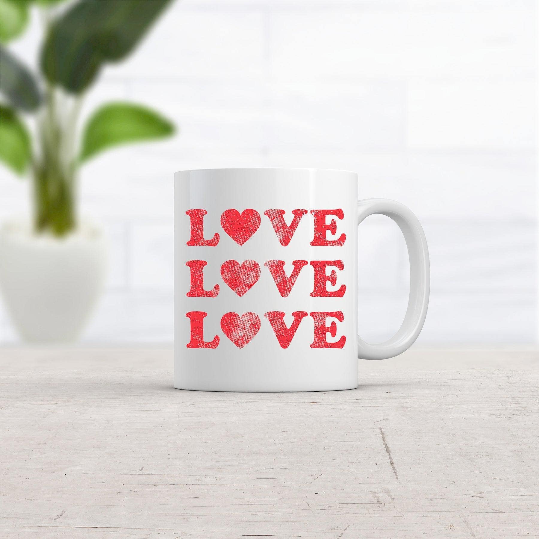 Love Love Love Mug  -  Crazy Dog T-Shirts