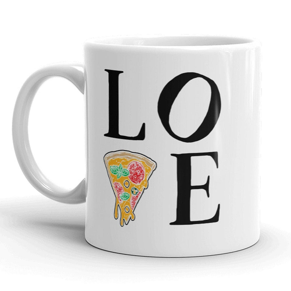 Love Pizza Mug - Crazy Dog T-Shirts