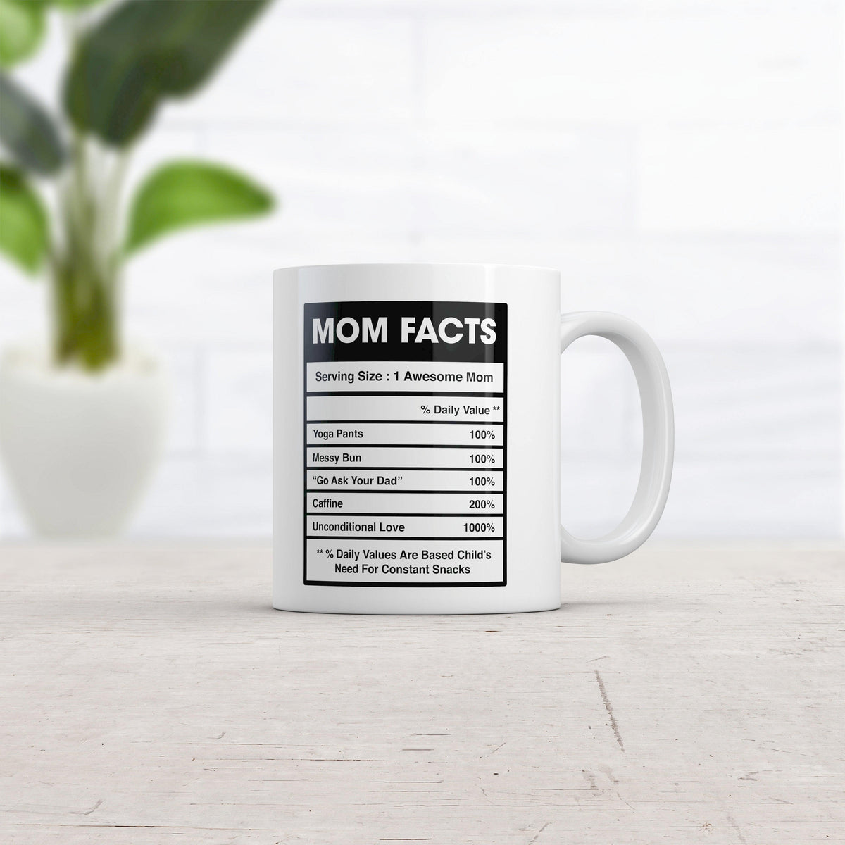 Mom Nutritional Facts Family Love Caffeine Funny Cute Mothers Day Gifts For  Mom Birthday Ceramic Coffee Mug Tea Cup Fun Novelty 12 oz - Poster Foundry