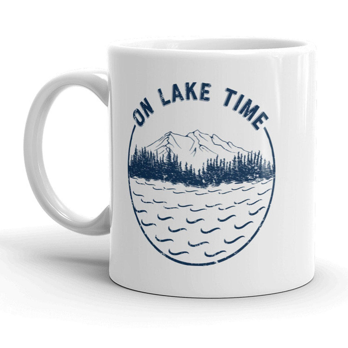 On Lake Time Mug - Crazy Dog T-Shirts