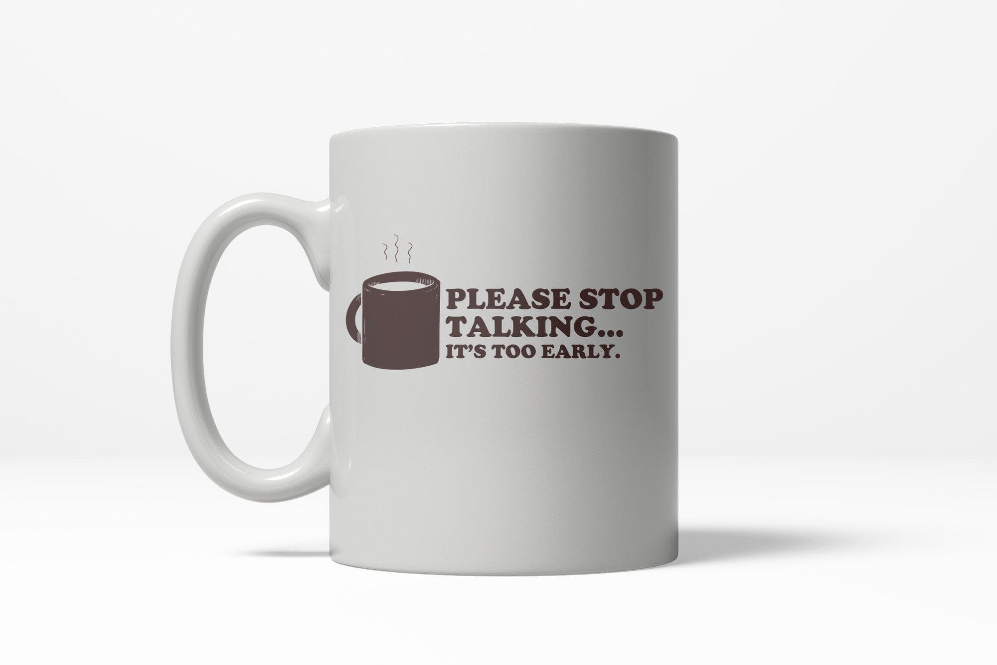 Please Stop Talking Mug - Crazy Dog T-Shirts