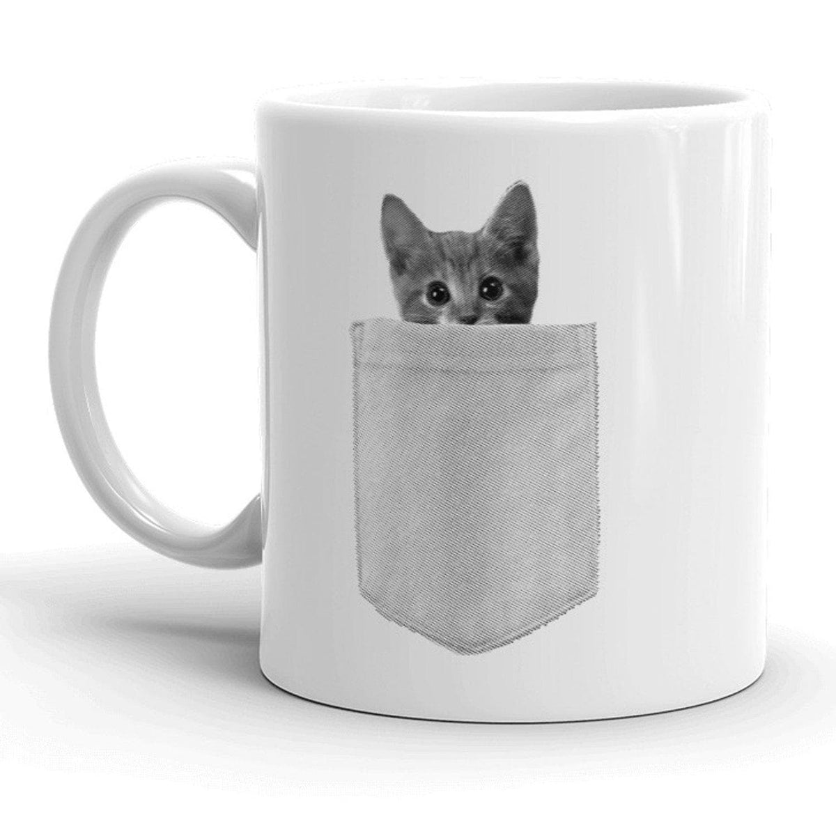 Pocket Kitty Mug - Crazy Dog T-Shirts