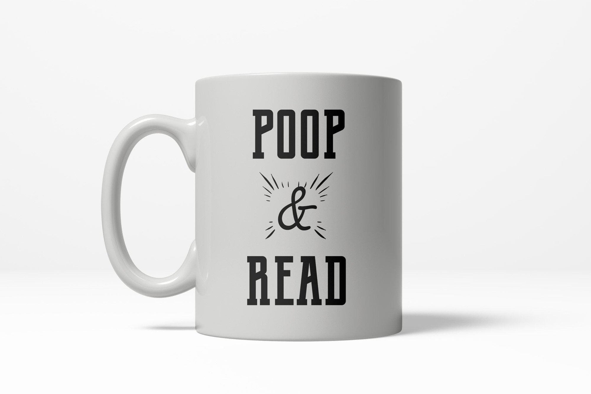 Poop And Read Mug - Crazy Dog T-Shirts