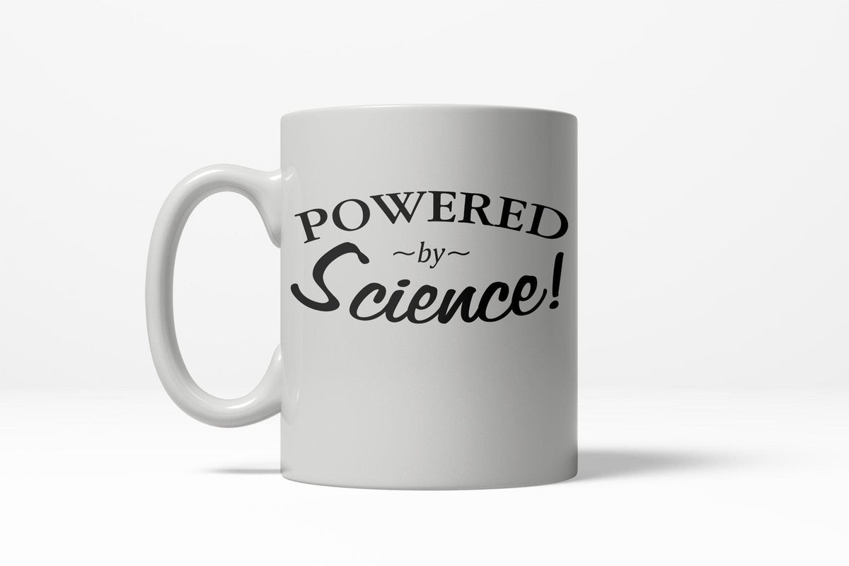Powered By Science Mug - Crazy Dog T-Shirts