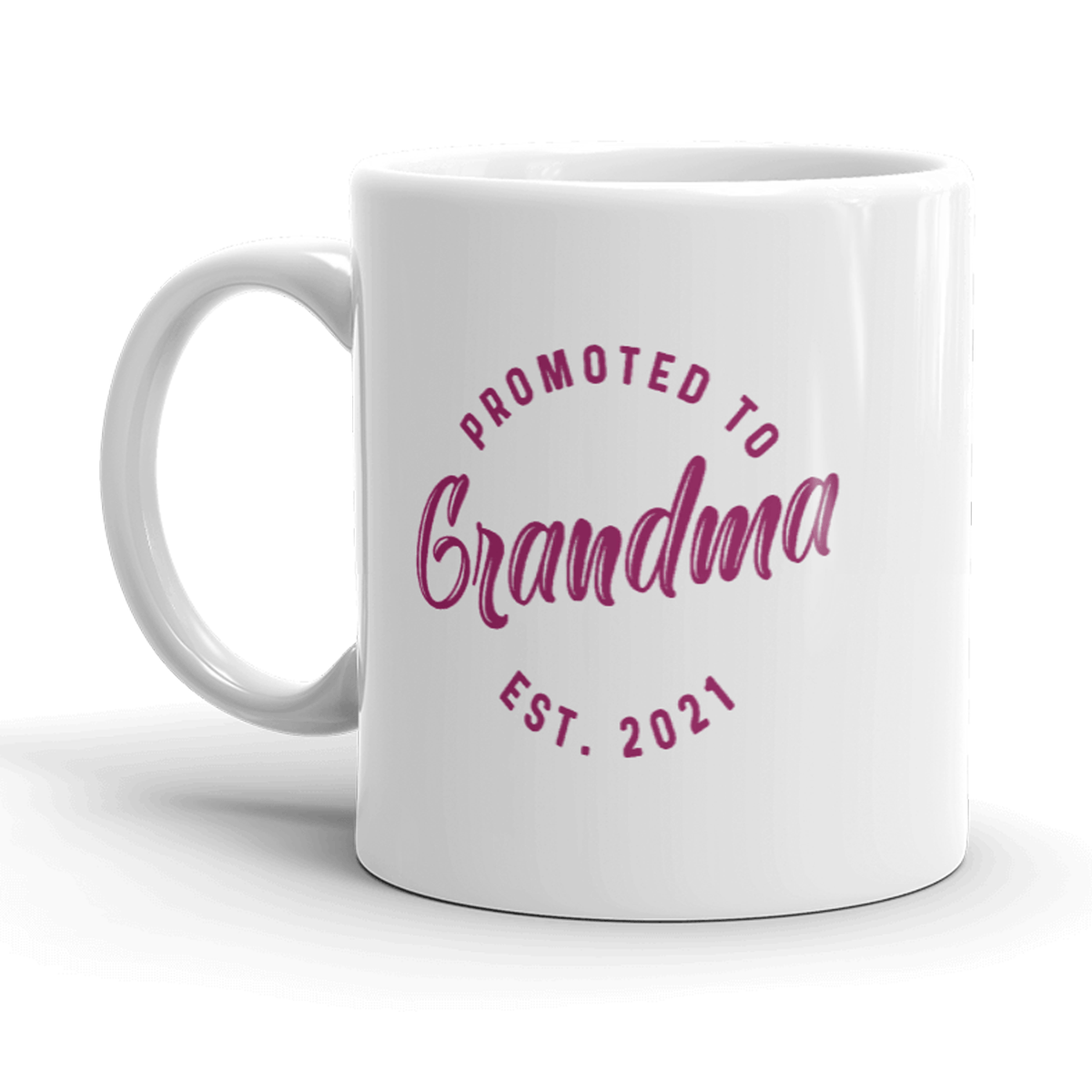 Promoted To Grandma 2021 Mug Funny New Baby Family Graphic Coffee Cup-11oz - Crazy Dog T-Shirts