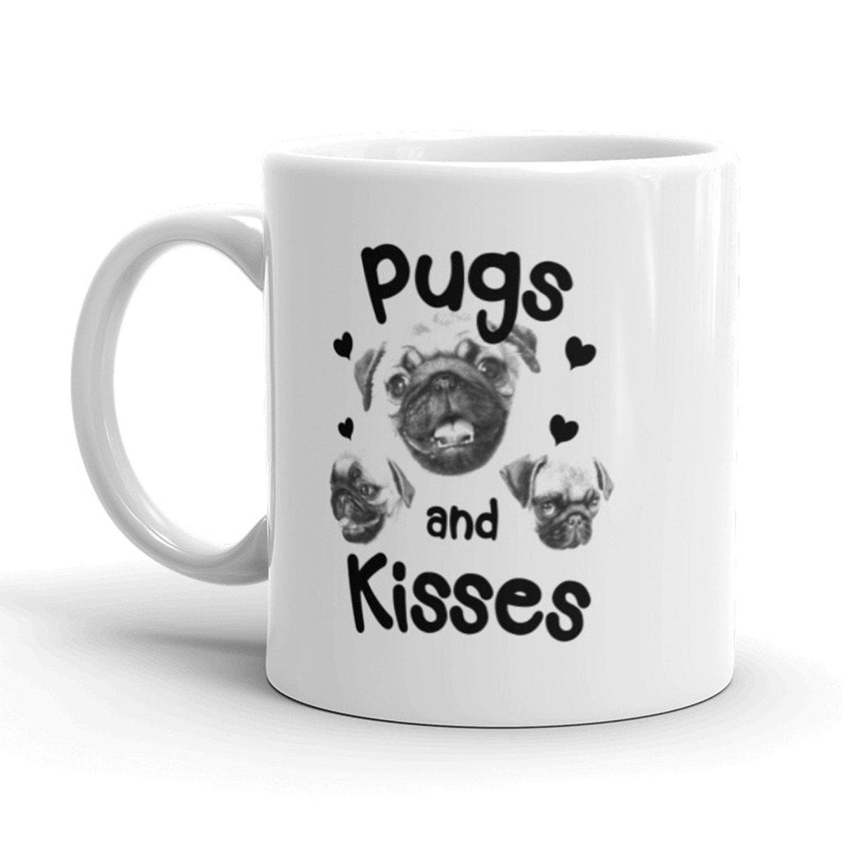 Pugs And Kisses Mug - Crazy Dog T-Shirts