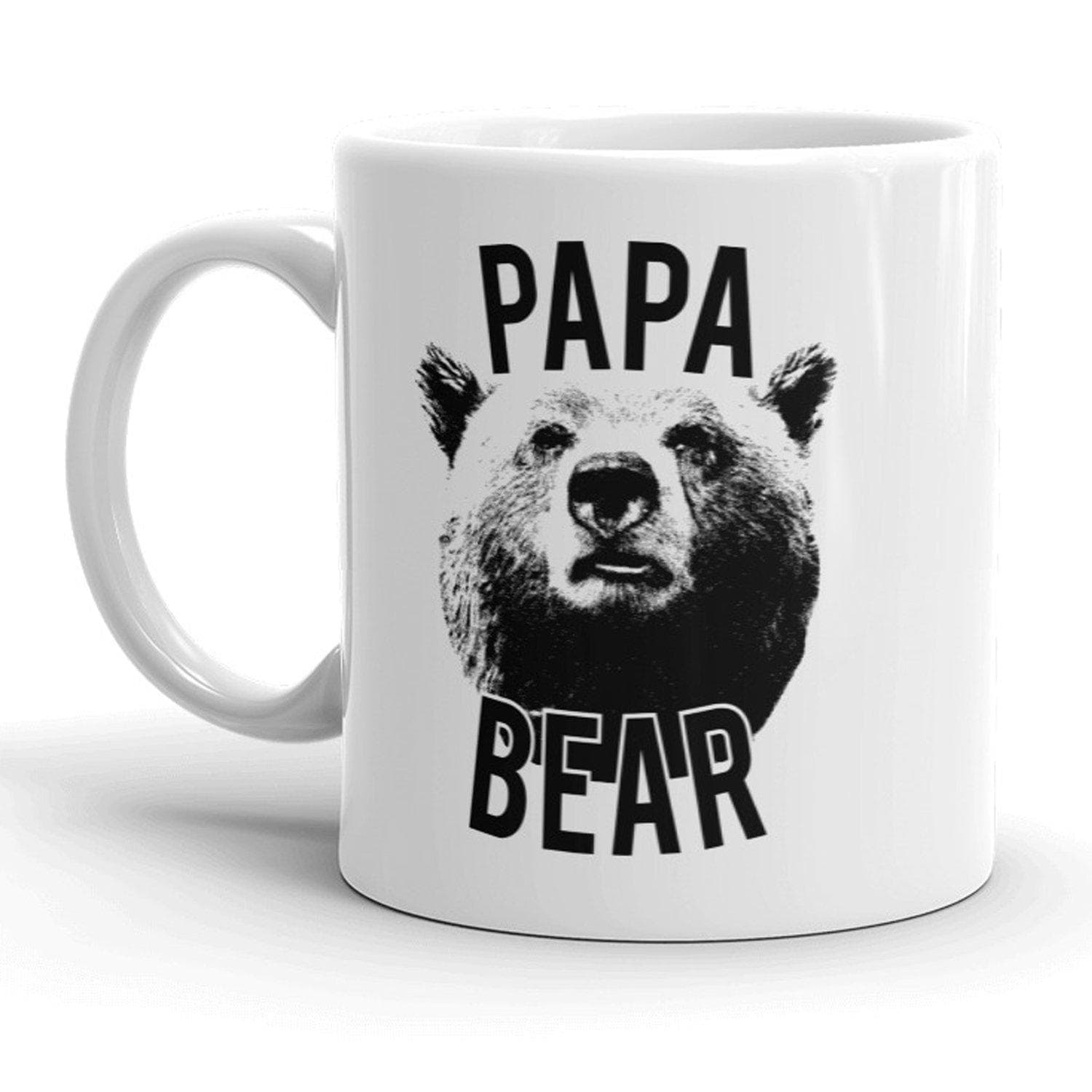 Realistic Papa Bear Mug - Crazy Dog T-Shirts