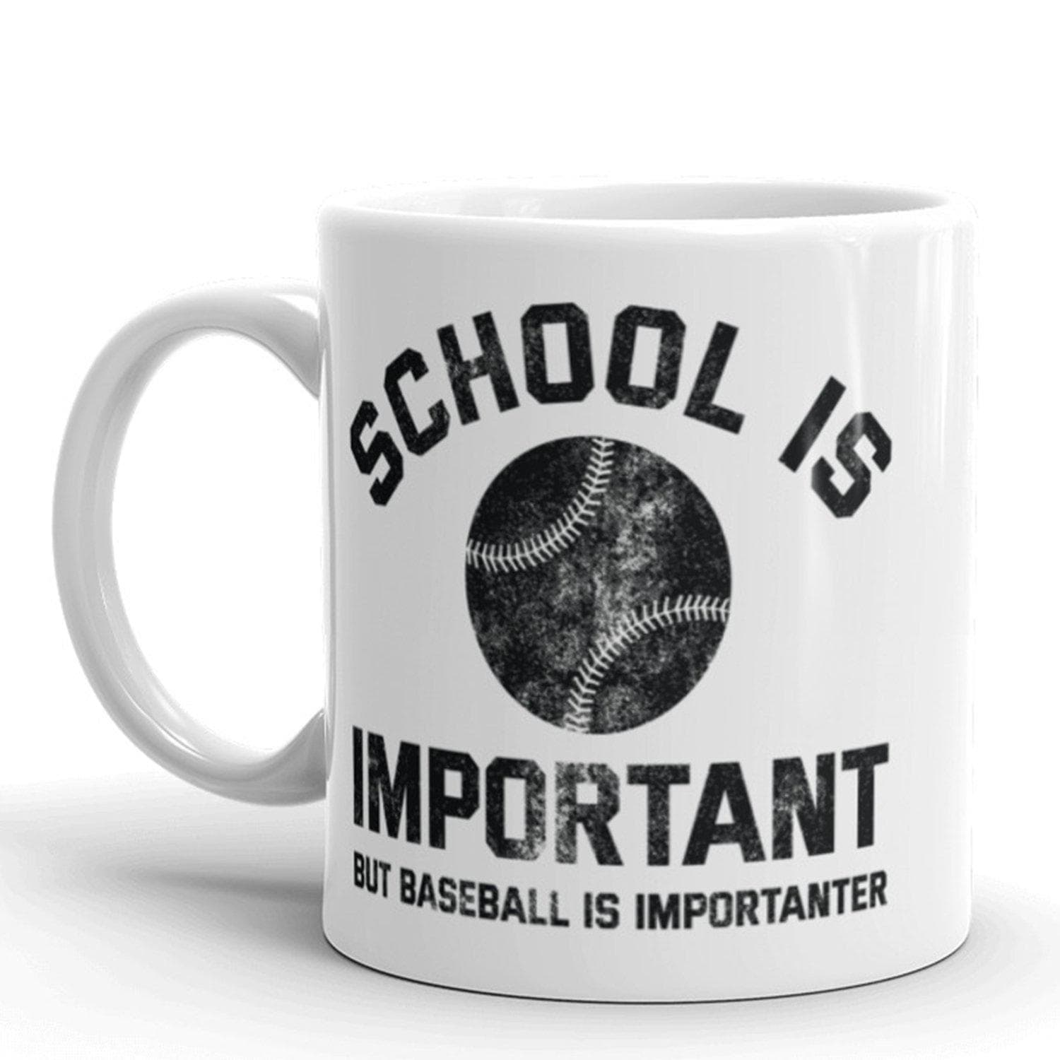School Is Important But Baseball Is Impotanter Mug - Crazy Dog T-Shirts