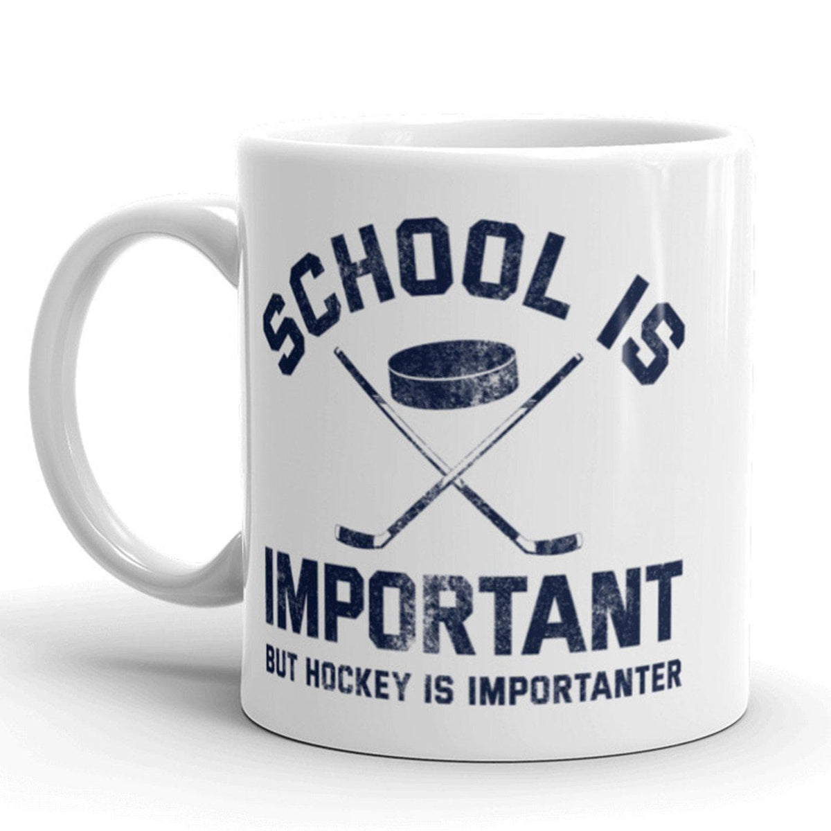 School Is Important But Hockey Is Importanter Mug - Crazy Dog T-Shirts