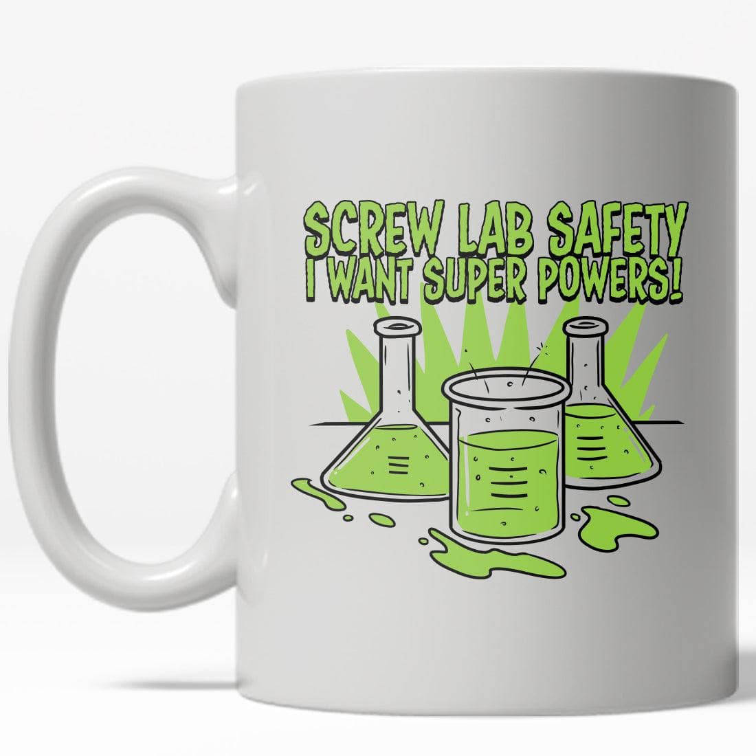 Screw Lab Safety Mug  -  Crazy Dog T-Shirts