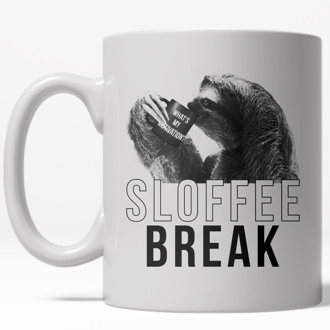 Sloffee Break Mug - Crazy Dog T-Shirts