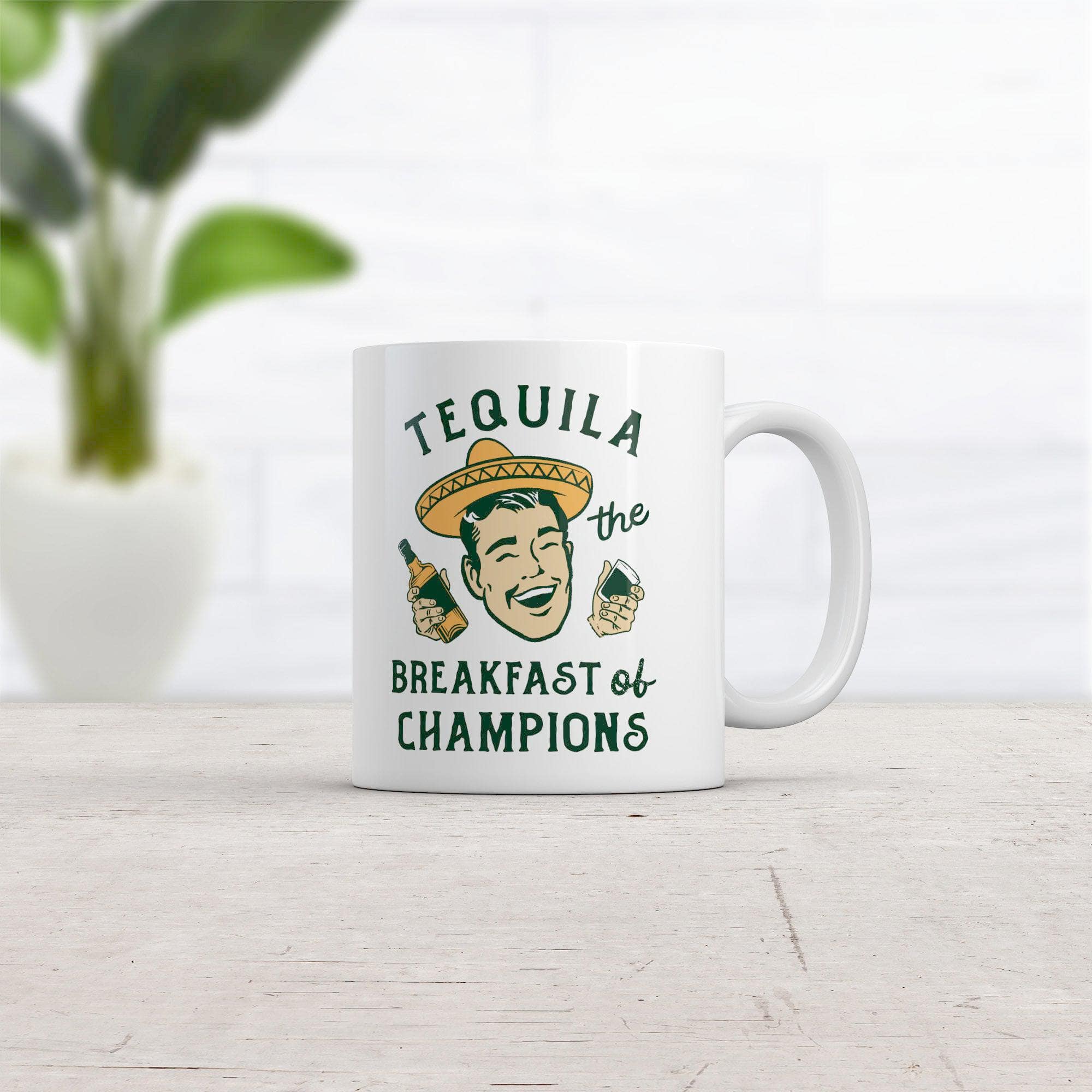 Tequila The Breakfast Of Champions Mug  -  Crazy Dog T-Shirts