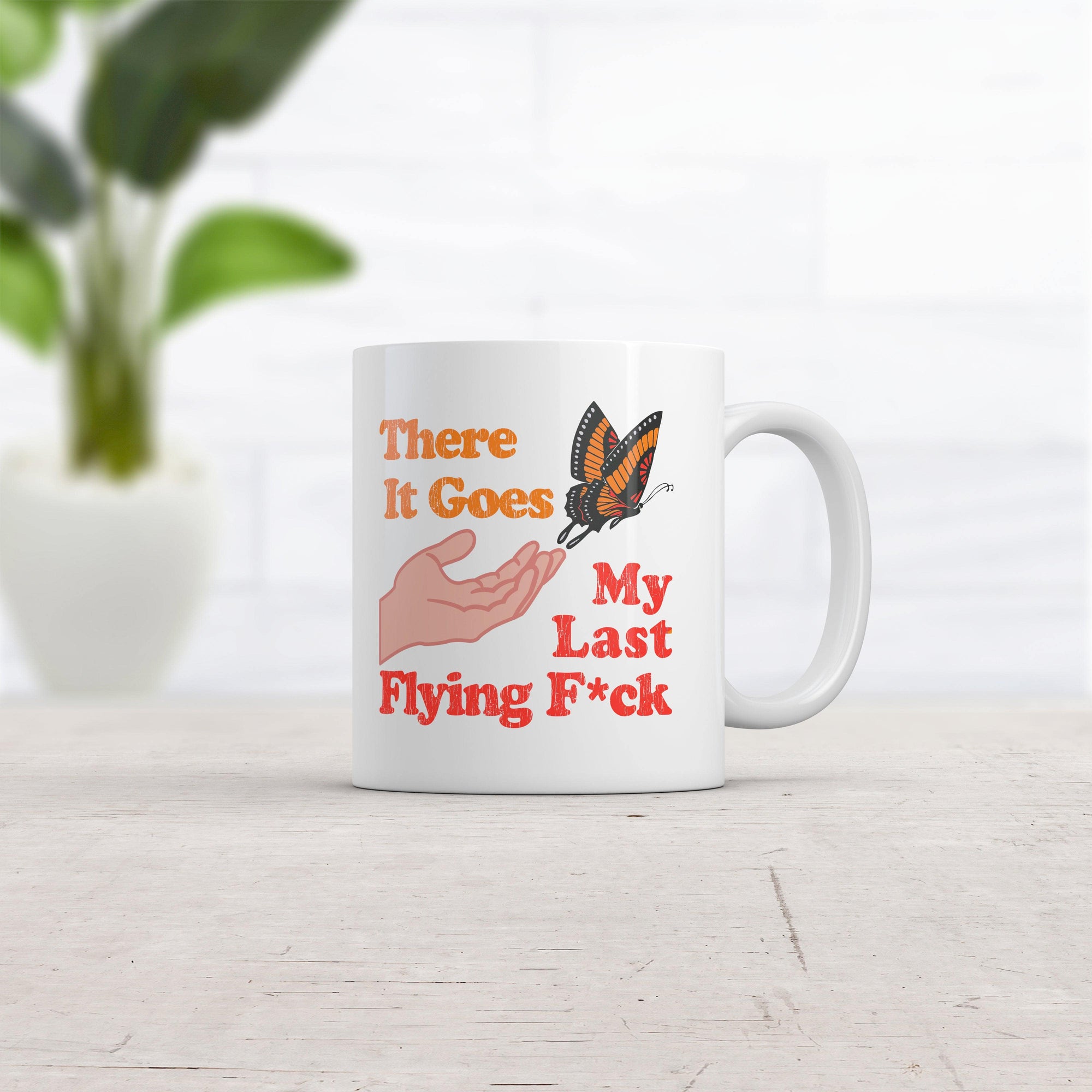 There Goes My Last Flying Fuck Mug  -  Crazy Dog T-Shirts