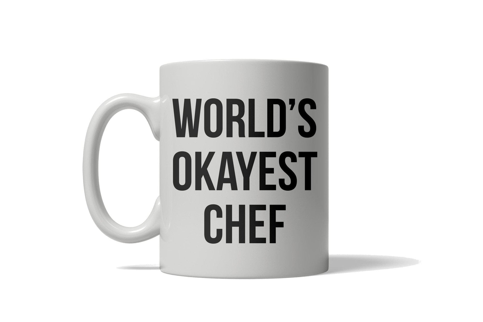 World's Okayest Chef Mug - Crazy Dog T-Shirts